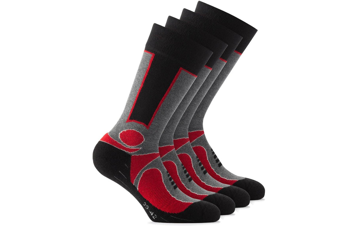 Rohner Socken Trekking rot, Grösse 35-38, 2er Pack
