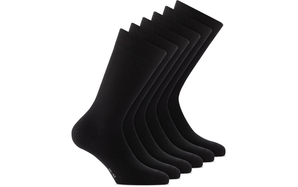 Rohner Socken Wool/ Cotton anthracite, Grösse 35-38, 3er Pack
