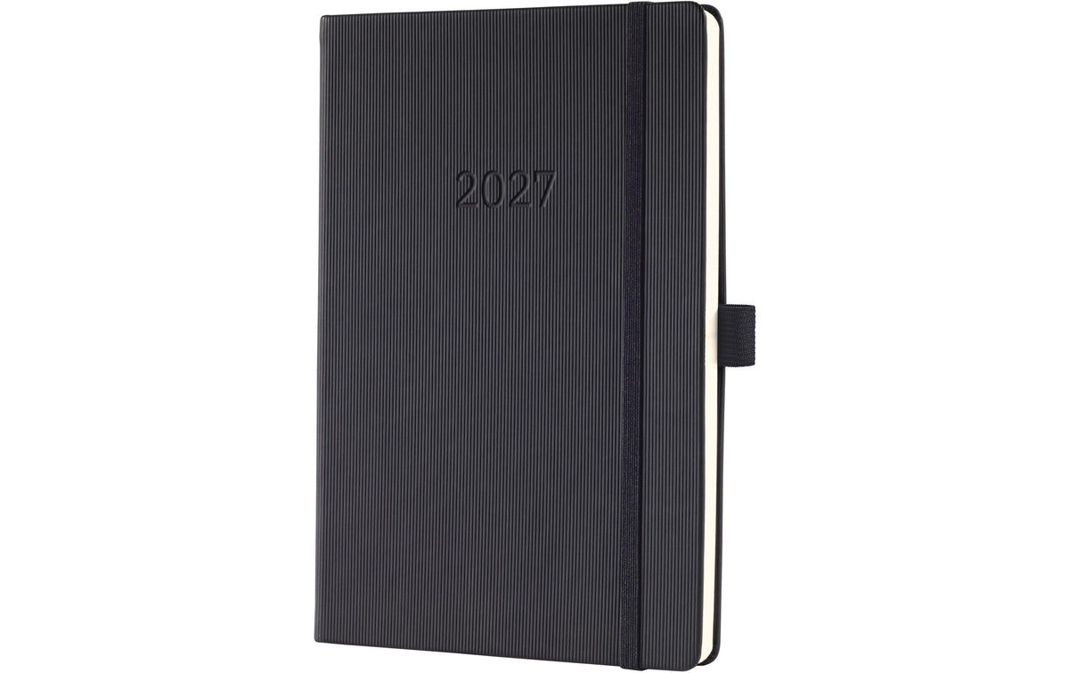 Sigel Conceptum Wochenagenda 2027 1W/2S, 14,8 x 21,3 cm, Schwarz