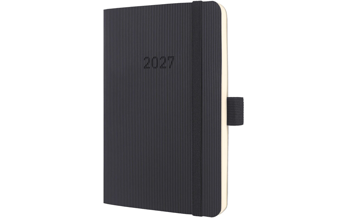 Sigel Conceptum Wochenagenda 2027 1W/2S, 9,3 x 14 cm Schwarz