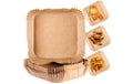 GOURMETmaxx Backpapier Schalen 16x16cm 220° hitzebständig, 50 Stück
