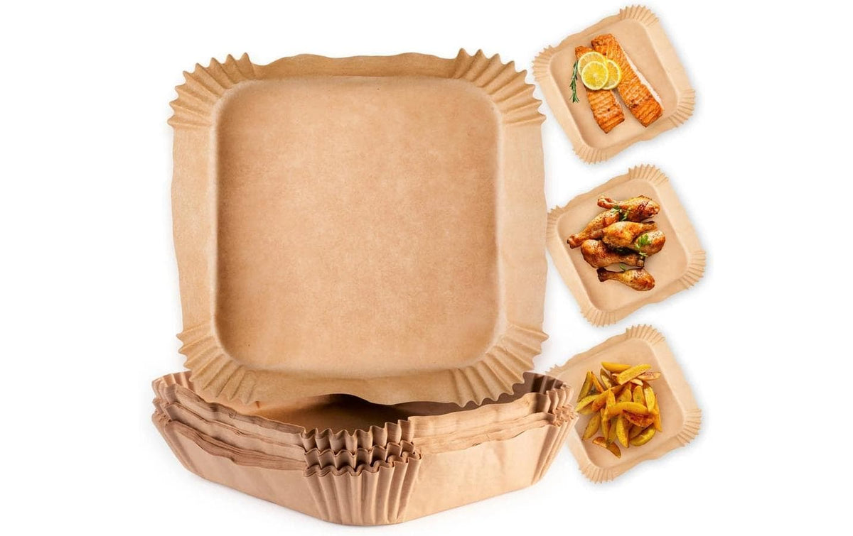 GOURMETmaxx Backpapier Schalen 16x16cm 220° hitzebständig, 50 Stück