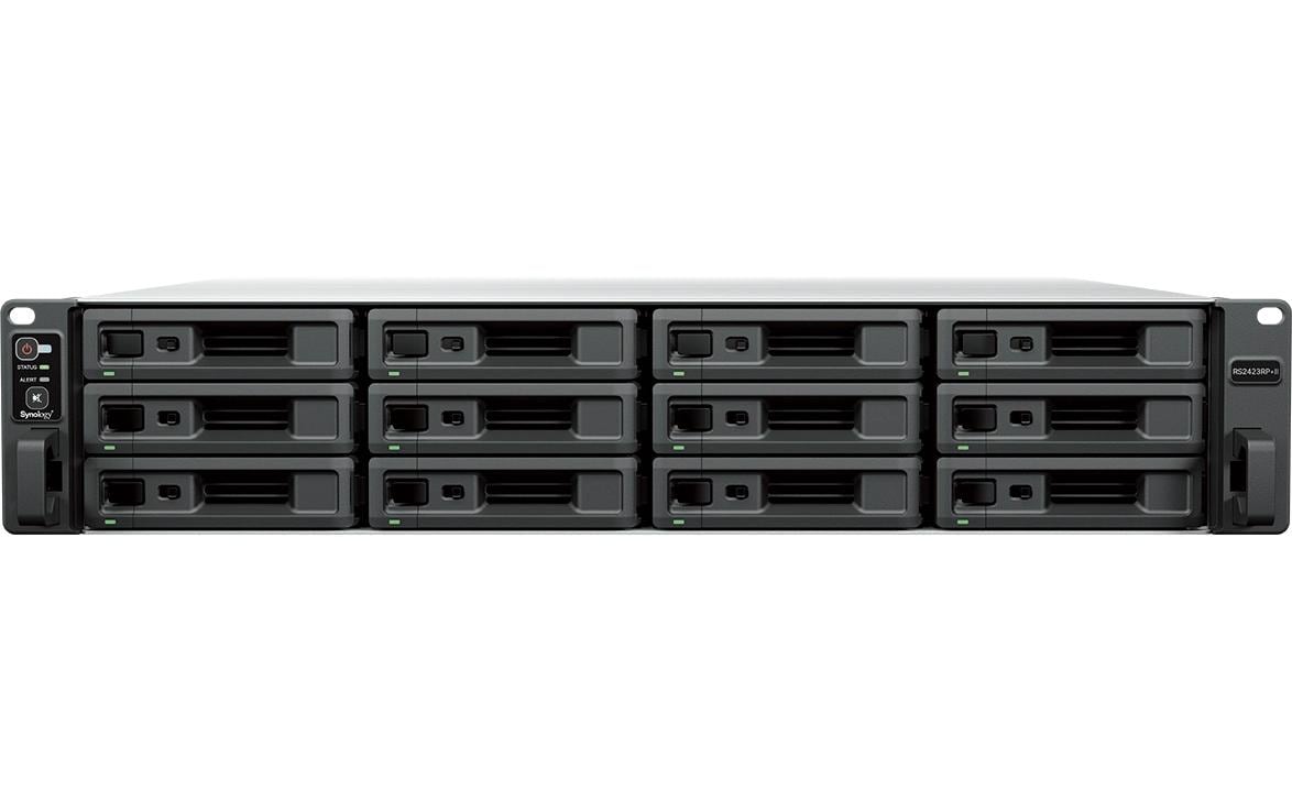 Synology RS2423RP+II, 12-bay NAS AMD Ryzen V1780 CPU, rend. Netzteil 2x 550W