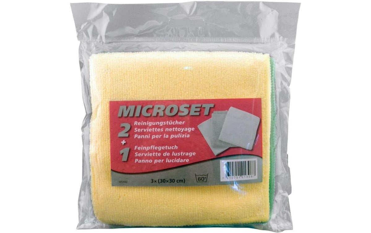 TopLine Microfaser 3er Set 30 × 30 cm