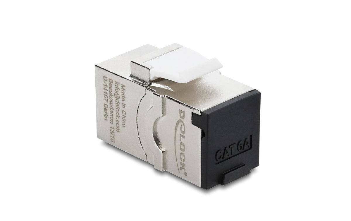 Delock Keystone Modul RJ45 Cat.6A Bu zu Bu Cat.6A, STP, Zink, Staubschutz