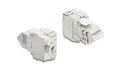 Delock Keystone Modul RJ45 Cat.6A Bu zu LSA Cat.6A, AWG22, STP, LSA, Zink, 45° gewinklt