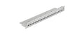 Delock 19" Keystone Patchpanel 24 Port 1HE, grau, Beschriftungsfeld, Zug Entl.