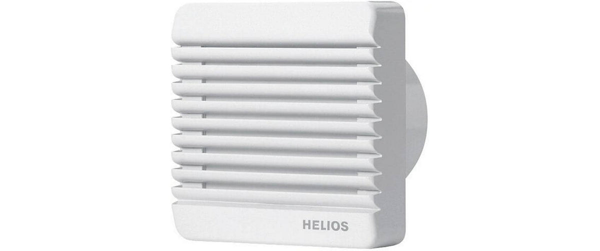 Helios Ventilator ohne Nachlaufschalter ws Kugellager, IP45, 230V, 100mm, weiss