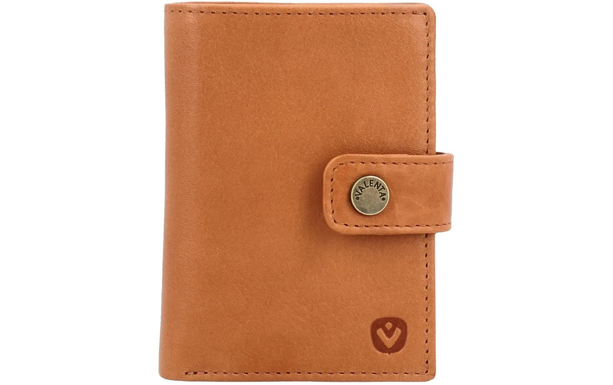 VALENTA Card Wallet Leather MagSafe Luxe Tan