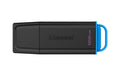 Kingston Portable DT Exodia 128GB, USB 3.2 mit Schutzkappe & Schlüsselring (blau)