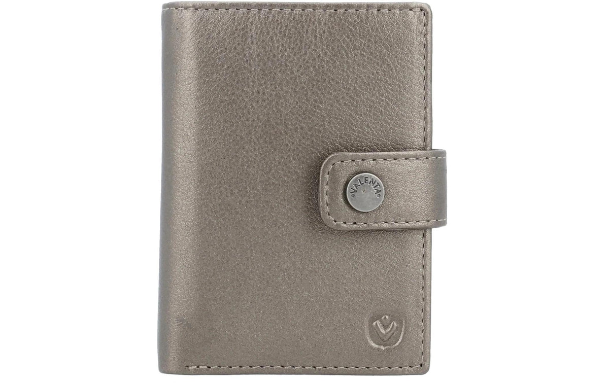 VALENTA Card Wallet Leather MagSafe Luxe Metallic Bronze
