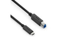 Purelink USB-Kabel C-B, 1.0m iSerie, 3.2 Gen1, 3A/5V/15W, schwarz
