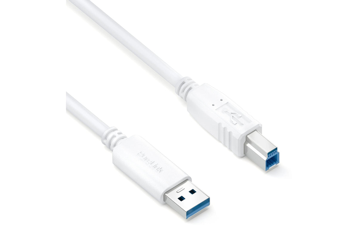 Purelink USB-Kabel A-B, 0.5m iSerie, 3.2 Gen1, 3A/5V/15W, weiss