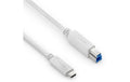 Purelink USB-Kabel C-B, 0.5m iSerie, 3.2 Gen1, 3A/5V/15W, weiss