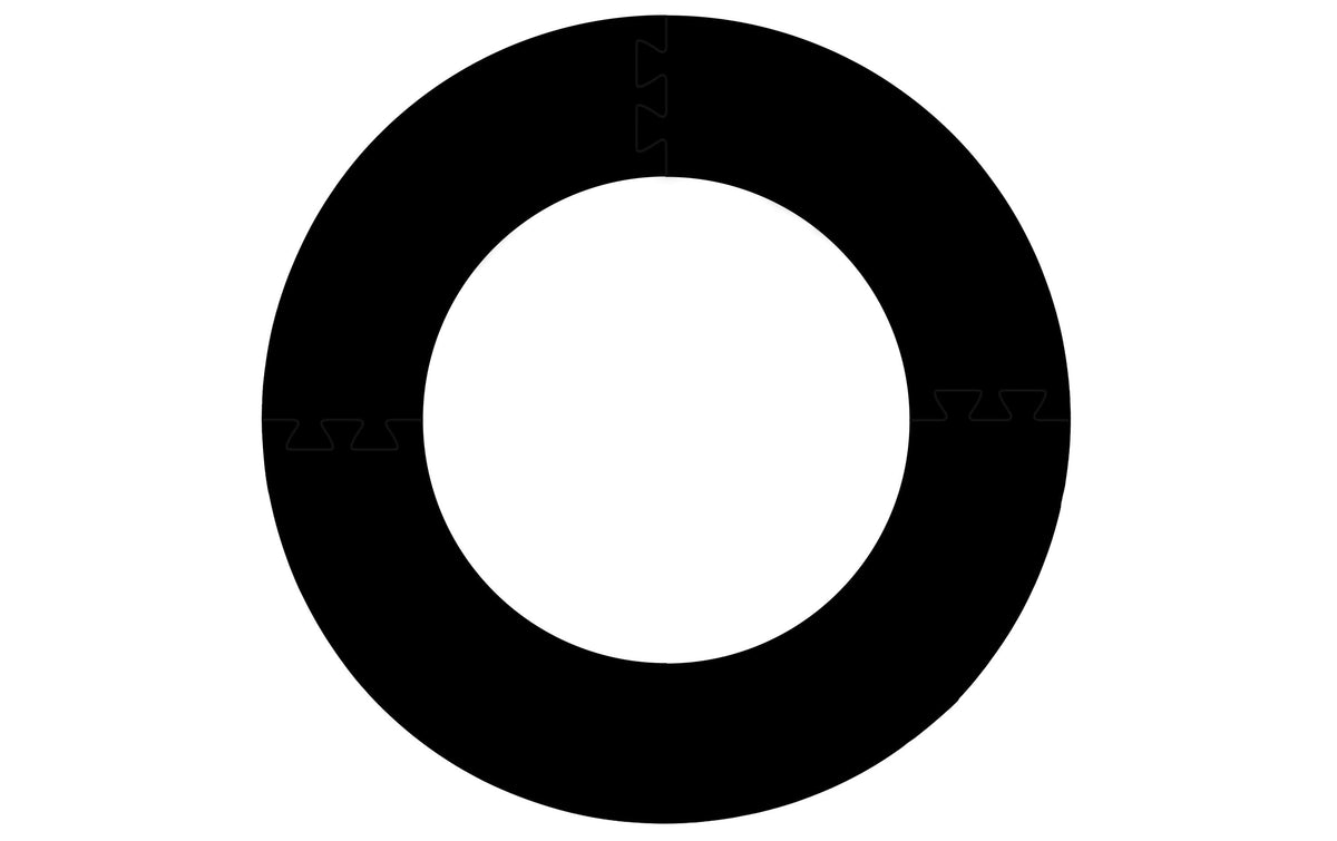 KOOR Dart Surround schwarz EVA-Wandschutz, 4-teilig, 2,5 cm