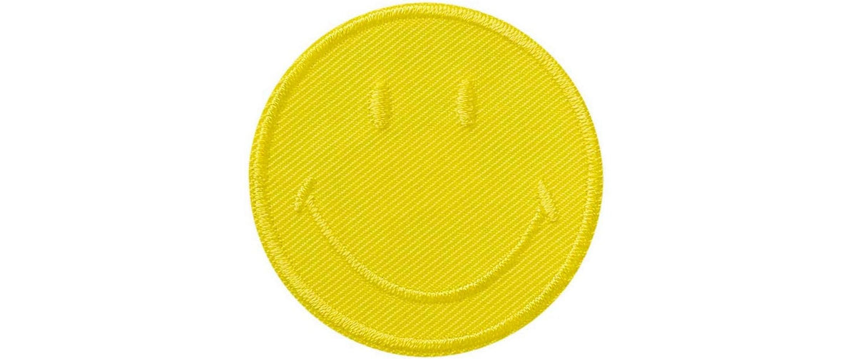 Monoquick Aufbügelbild Midi Smiley, Gelb