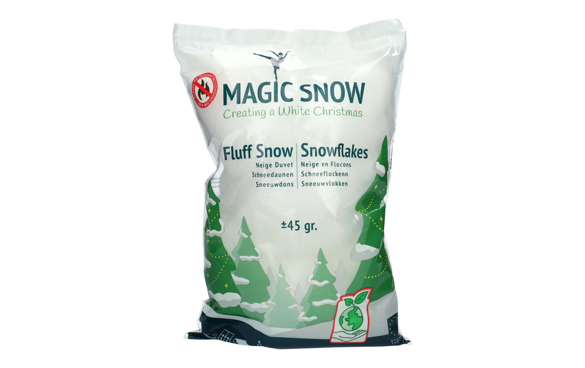 Dameco Deko Fluff Schnee 45 Gramm im Beutel, Bio, aus PLA