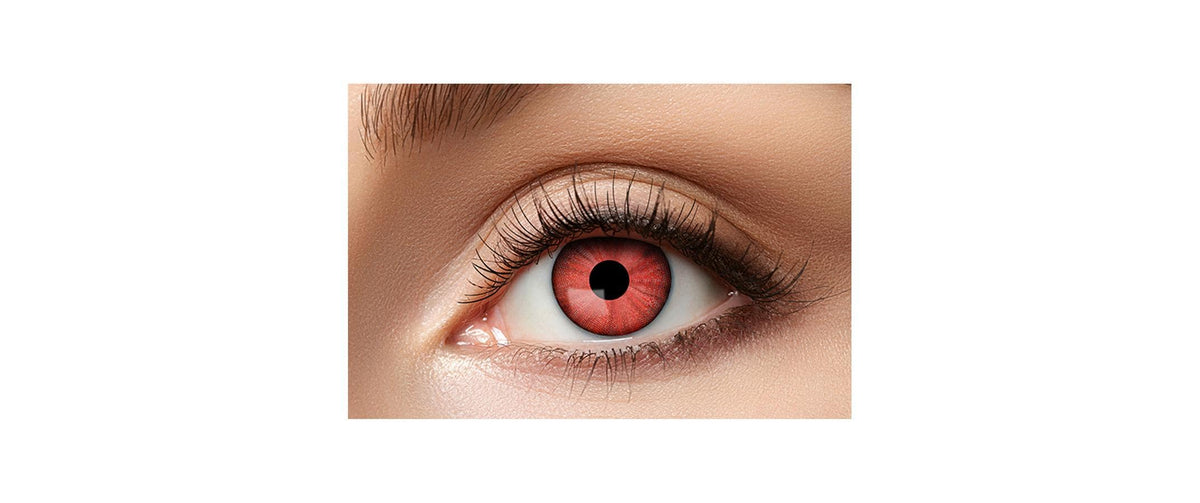 Halloween 3-Monatslinsen farbig Elektro Rot