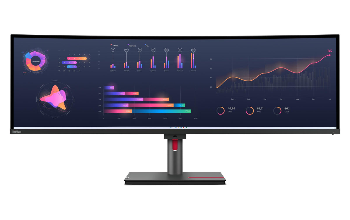 Lenovo TV P49w-30, 49", 32:9, 5120x1440 IPS, Thunderbolt 4, DisplayPort, HDMI