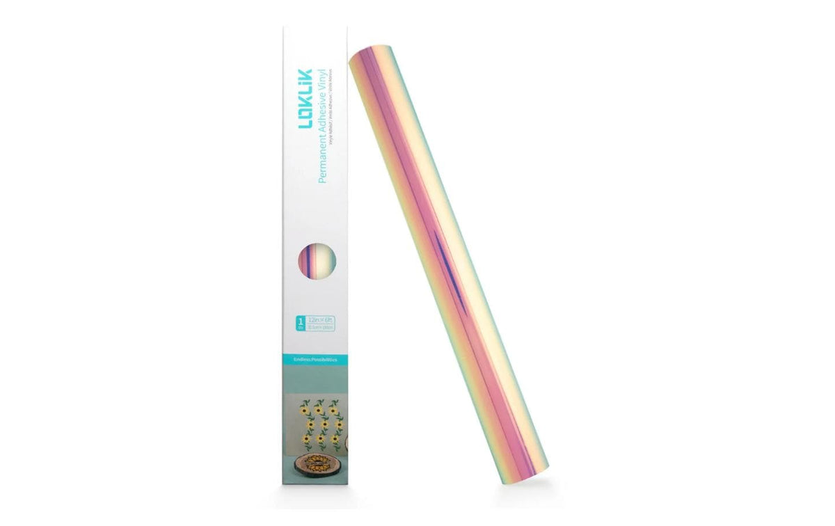 Loklik Vinylfolie permanent Rosa 30.5 x 90 cm, Holographisch