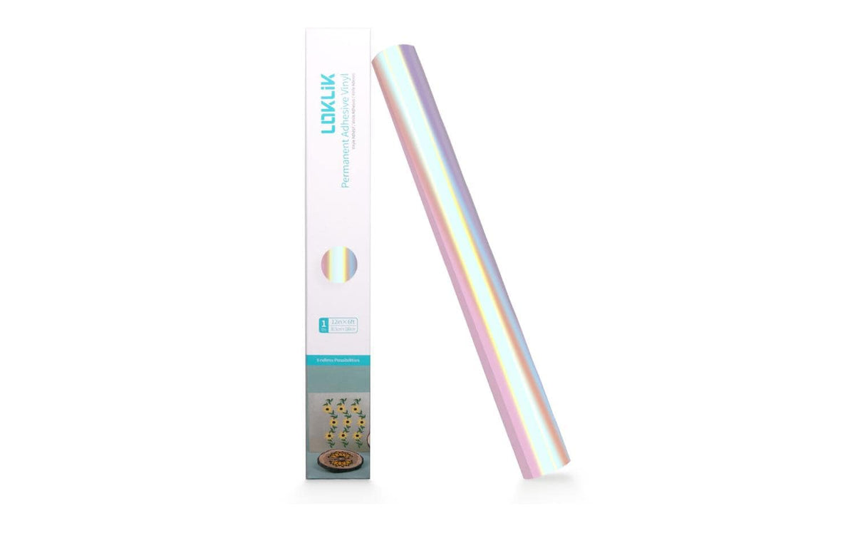 Loklik Vinylfolie permanent Blau Violett 30.5 x 90 cm, Holographisch