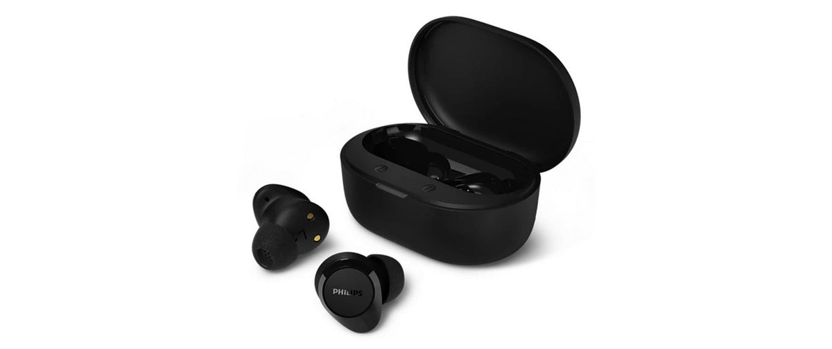 Philips TAT1300BK/00, TW Kopfhörer Schwarz, 24h, Schnellladen, BT MP