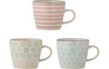 Bloomingville Tassen Patrizia, 3er Set 9.5x8 cm (DxH), Steingut