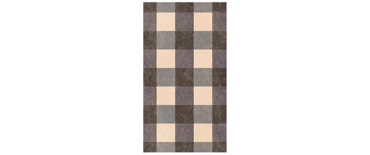 Partydeco Servietten Grill kariert schwarz, 33x40 cm, 20 Stück