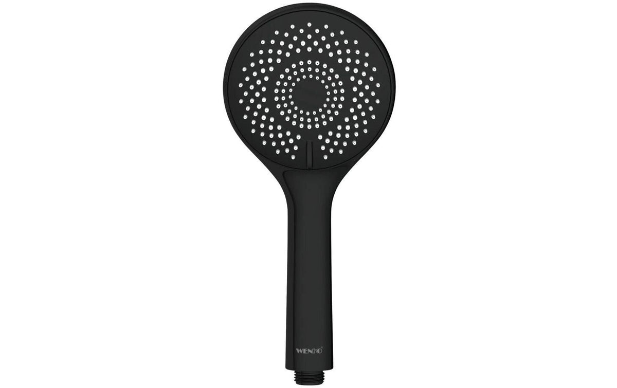 Duschkopf  11 cm schwarz matt mit Wasserspar-System