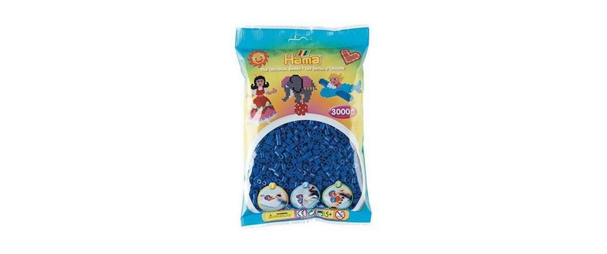 Hama Bügelperlen Midi Blau, 3000 Stück