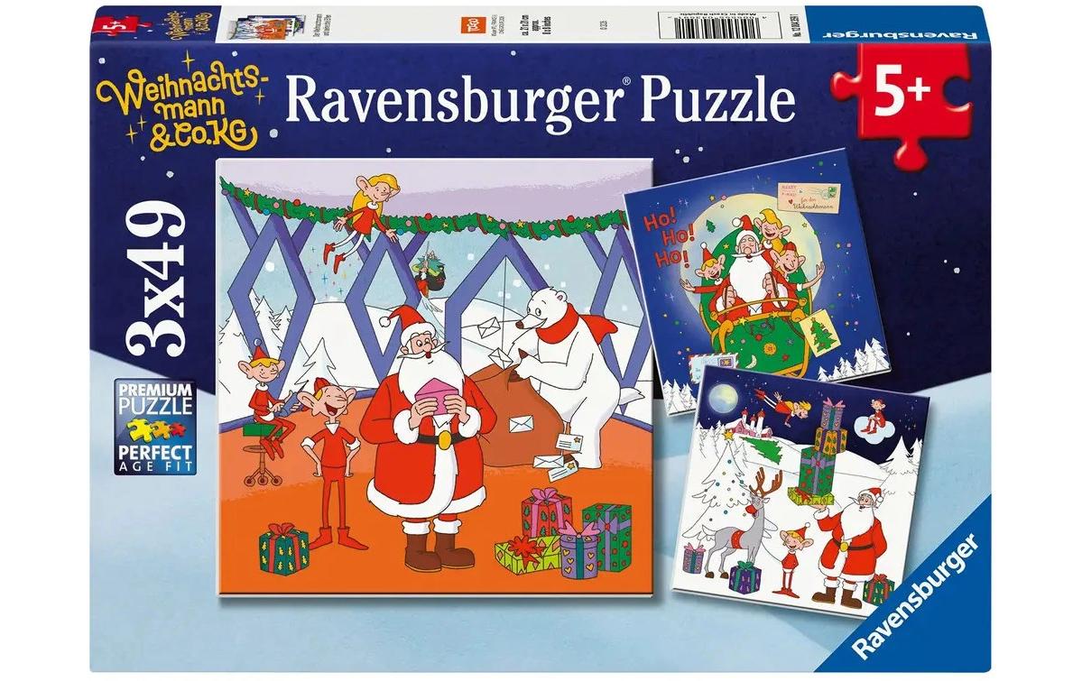 Pz Weihnachtsm u. Elfen 3x49p Multi