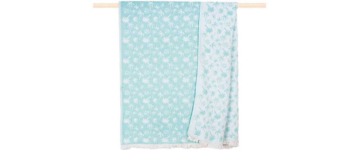 pad  Decke, Beach PALM-turquoise, 100 x 180 cm