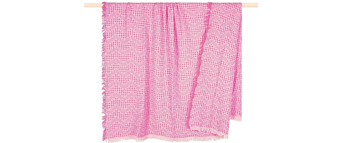 pad  Decke, Waffle pink, 130 x 170 cm