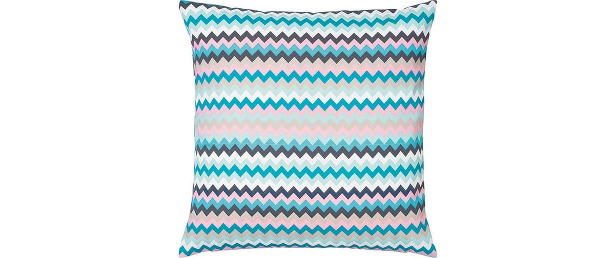 pad Kissenhülle, Ziczac turquoise, 45 x 45 cm