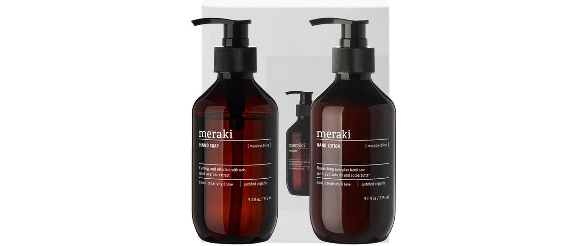 Meraki Care Geschenkbox Meadow Bliss Handseife & Handlotion je 275 ml