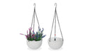 relaxdays Blumenampel mit Wasserspeicher 2er Set