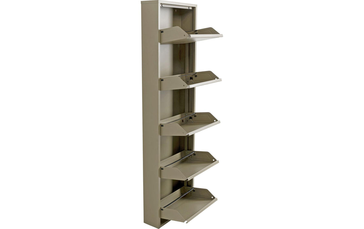 Kare, Schuhschrank Caruso 5-er, 50 x 170 cm Khaki