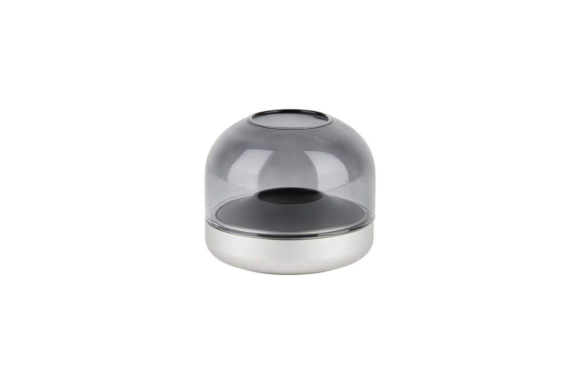 Kooduu Windlicht GLOW rund, silber