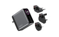 onit GaN-Reiseladegerät USB 2C1A 140W TFT Display, Stecker US/EU/UK/AU