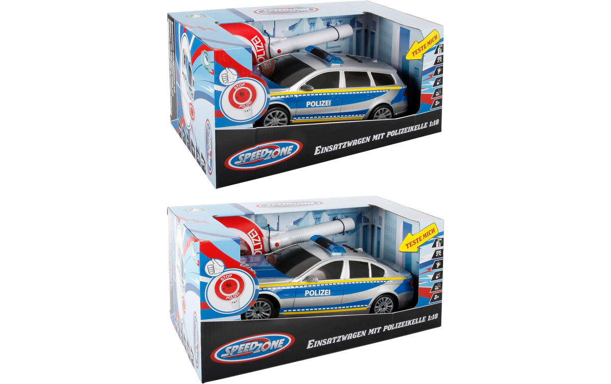 SZ Polizeiauto mit Polizeikelle