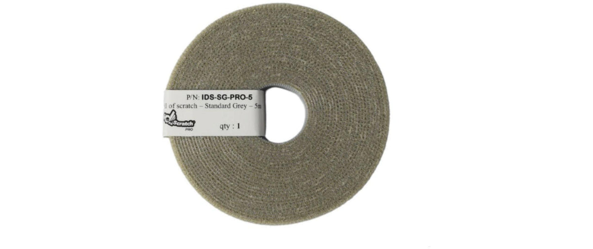 PatchSee ID-SCRATCH-PRO Klettband Box 5m, Standard grey