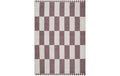 URBANARA Teppich Iniola  170x240cm Dunkles Taupe/Weiss