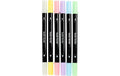 Creativ Company Textilmarker Pastell 6 Stück, 2.3 + 3.6 mm