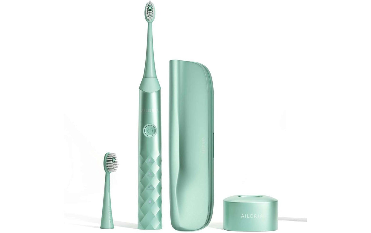 Ailoria Schallzahnbürste Shine Bright Set Seabreez, inkl. 2 Ersatzköpfe und Reiseetui