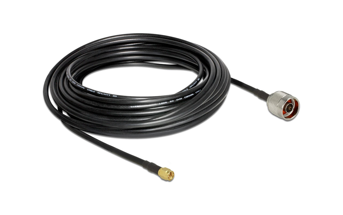 Delock Antennenkabel N St > SMA St 10 m 50 Ohm, CFD200