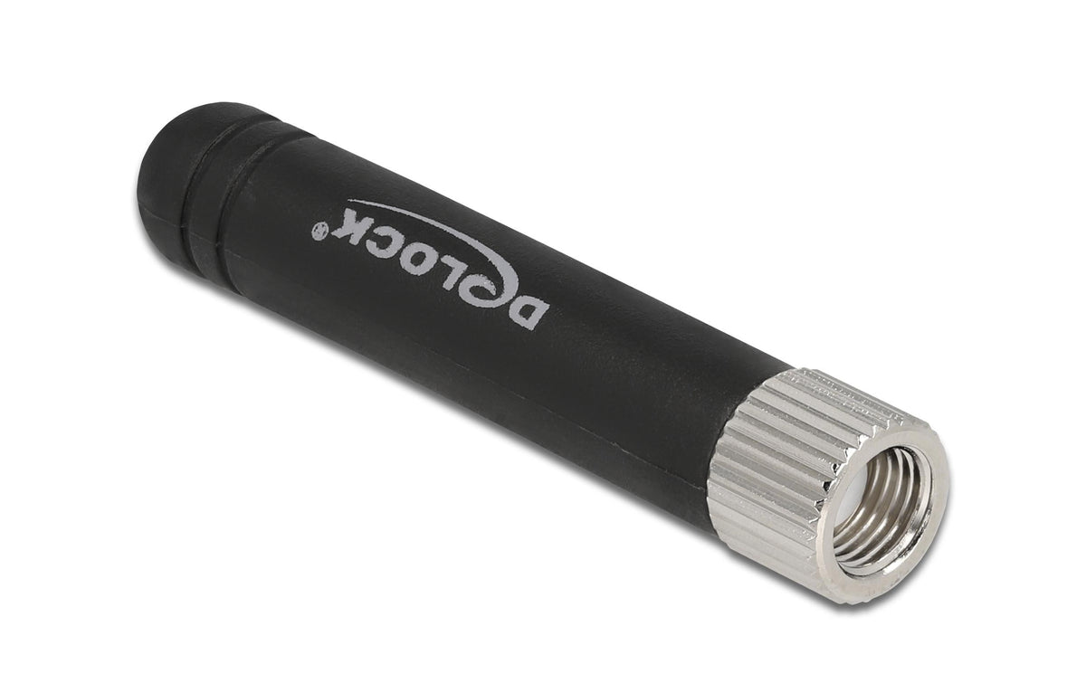 Delock WLAN 802.11 b/g/n Antenne RP-SMA St 3,7 dBi, omni, starr, schwarz