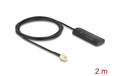 Delock GSM UMTS LTE WLAN Antenne SMA St 2 dBi, omni, starr, Klebemontage, 2,5m