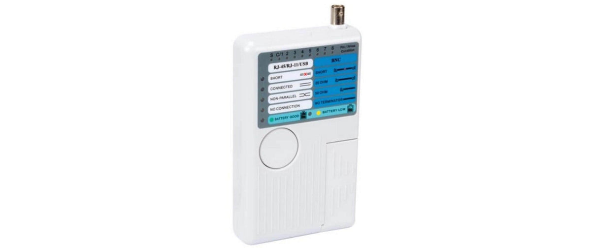 LAN/USB-Tester für USB-A (RJ12), 6P2C (RJ11), 4P4C (RJ10)