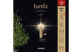 LUMIX LED Baumkerze Superlight Pearls Mini 12er, Basic Set, gold, 9 cm