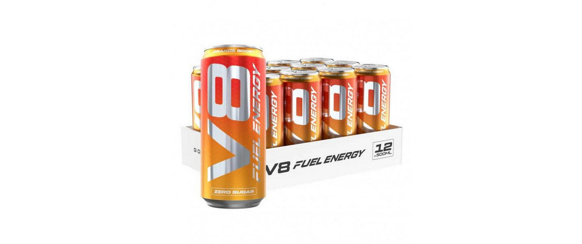 VAST V8 Fuel Energy Orange Boost 500ml, 12 Tray